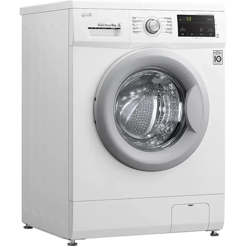 9kg white steam inverter horizontal drum washing machine FB1209S6W